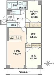 間取図画像 2SLDK
