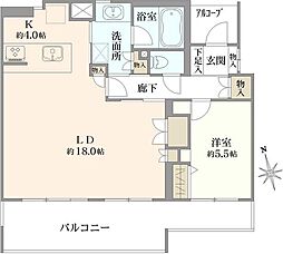 間取図画像 1LDK