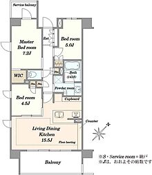 間取図画像 3LDK