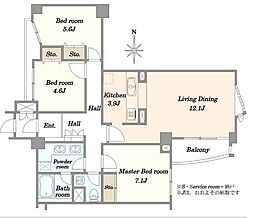 間取図画像 3LDK