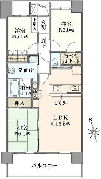 間取りを拡大表示