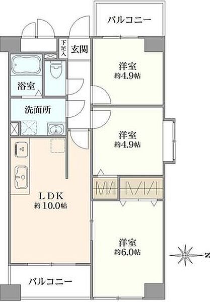 間取りを拡大表示