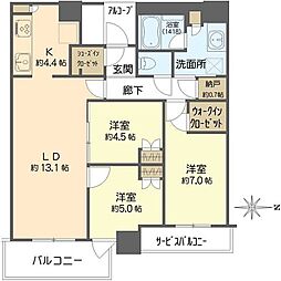 間取図画像 3SLDK