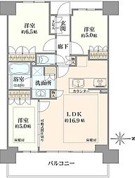 間取図画像 3LDK