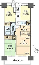 間取図画像 3LDK