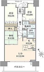 パークホームズ神戸ザレジデンス 3LDKの間取図画像