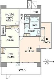 間取図画像 2SLDK