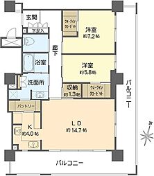間取図画像 2LDK