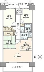 ウエリス豊中桃山台 3LDKの間取図画像