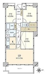 レバンテ垂水3番館 3LDKの間取図画像