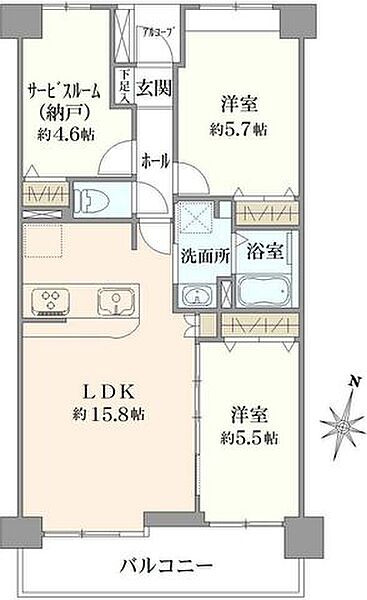 間取りを拡大表示