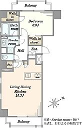 間取図画像 1LDK