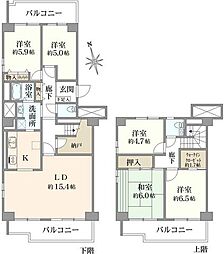 シーアイハイツ和光A棟 5SLDKの間取図画像