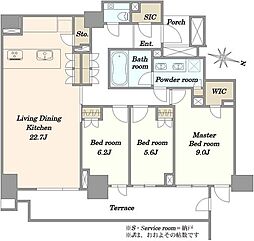 GRANDEMAISON西原三丁目 3SLDKの間取図画像