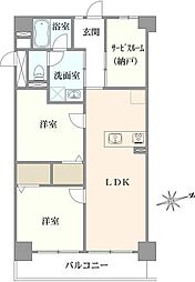 ドルミ東品川 2SLDKの間取図画像