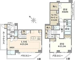 サンアリーナ永福町 2LDKの間取図画像