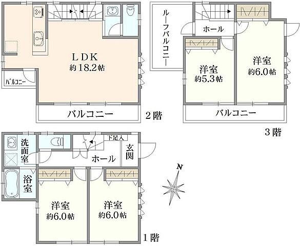 間取り 渋谷区本町3丁目