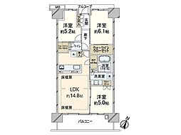 間取図画像 3LDK