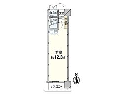 シャンボール第3新大阪 ワンルームの間取図画像