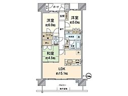 グランドメゾン西九条BIO 3LDKの間取図画像