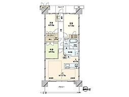 プラウドシティ西神中央 3LDKの間取図画像