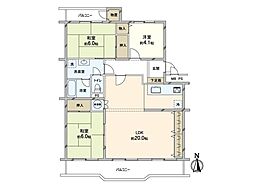 間取図画像 3LDK
