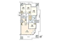 ザ・サッポロタワー山の手 4LDKの間取図画像