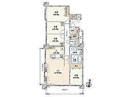 エクセルシオールDUO北34WEST 4LDKの間取図画像
