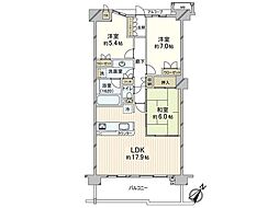 アイラシティ 3LDKの間取図画像