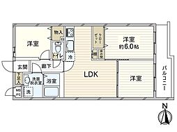 セザール井荻 3LDKの間取図画像