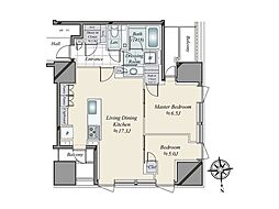 三田ガーデンヒルズサウスヒル 2LDKの間取図画像