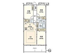 アンシア西新井 3LDKの間取図画像