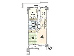 グランフィル和光 3LDKの間取図画像