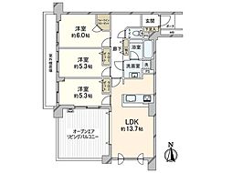 グランシティ大泉学園2 3LDKの間取図画像