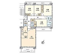 刈谷パーク・ホームズ 4LDKの間取図画像