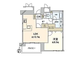 アメックス大濠タワー 1LDKの間取図画像