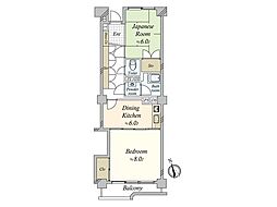 桜丘フラワーホーム 2DKの間取図画像