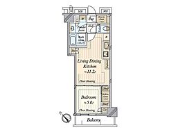MIDTOWERGRAND 1LDKの間取図画像