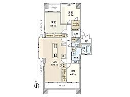 シーサイドももちクリスタージュ壱番館 3LDKの間取図画像