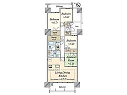 MJR六本松 4LDKの間取図画像