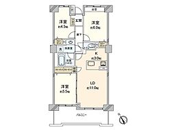 アマックス横浜 3LDKの間取図画像