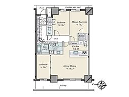 ブリリアタワー川崎 3LDKの間取図画像