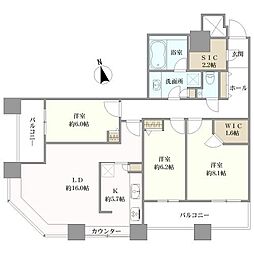 間取図画像 3LDK