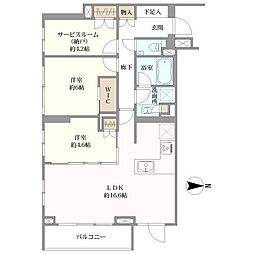 間取図画像 2SLDK