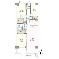 シティプラザ富士見町 3LDKの間取図画像