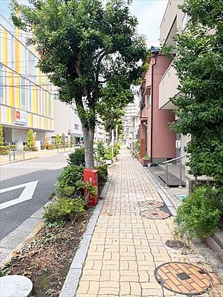 現地前歩道