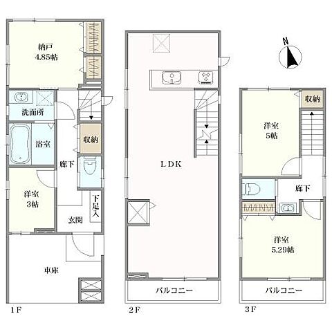 間取り 立川市羽衣町1丁目
