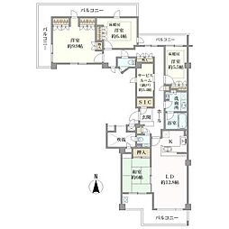 サンフラッツ阿佐谷 4SLDKの間取図画像