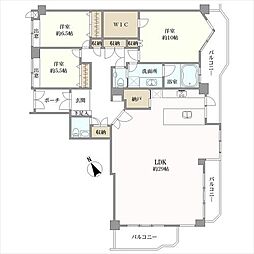 フィエルテ磯子台 3LDKの間取図画像