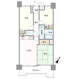 ライオンズマンション晴丘町 3LDKの間取図画像